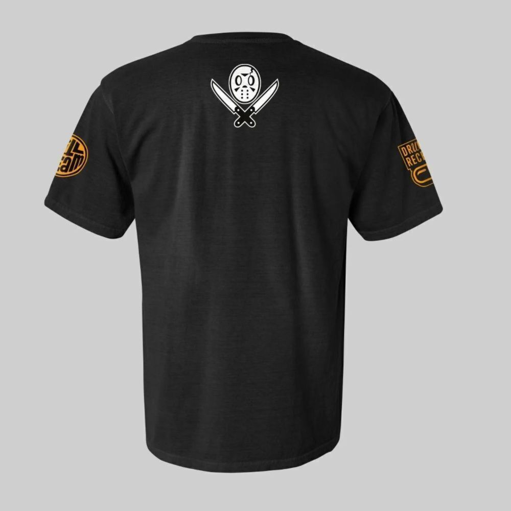 Drug Receipts Kill Team Mask T-shirt - Black (Halloween) XL NWT IN PKG - Picture 2 of 4